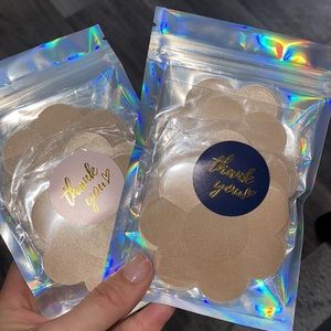 20 pairs of Satin Pasties Women Sexy Pasties Disposable Nipple Covers